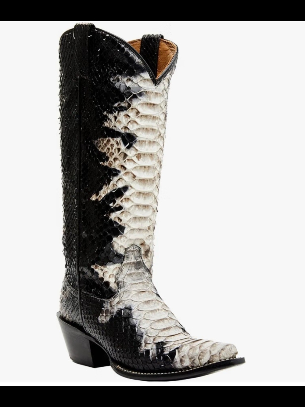 Idyllwind Black & White Python Western Boot - Women 9B